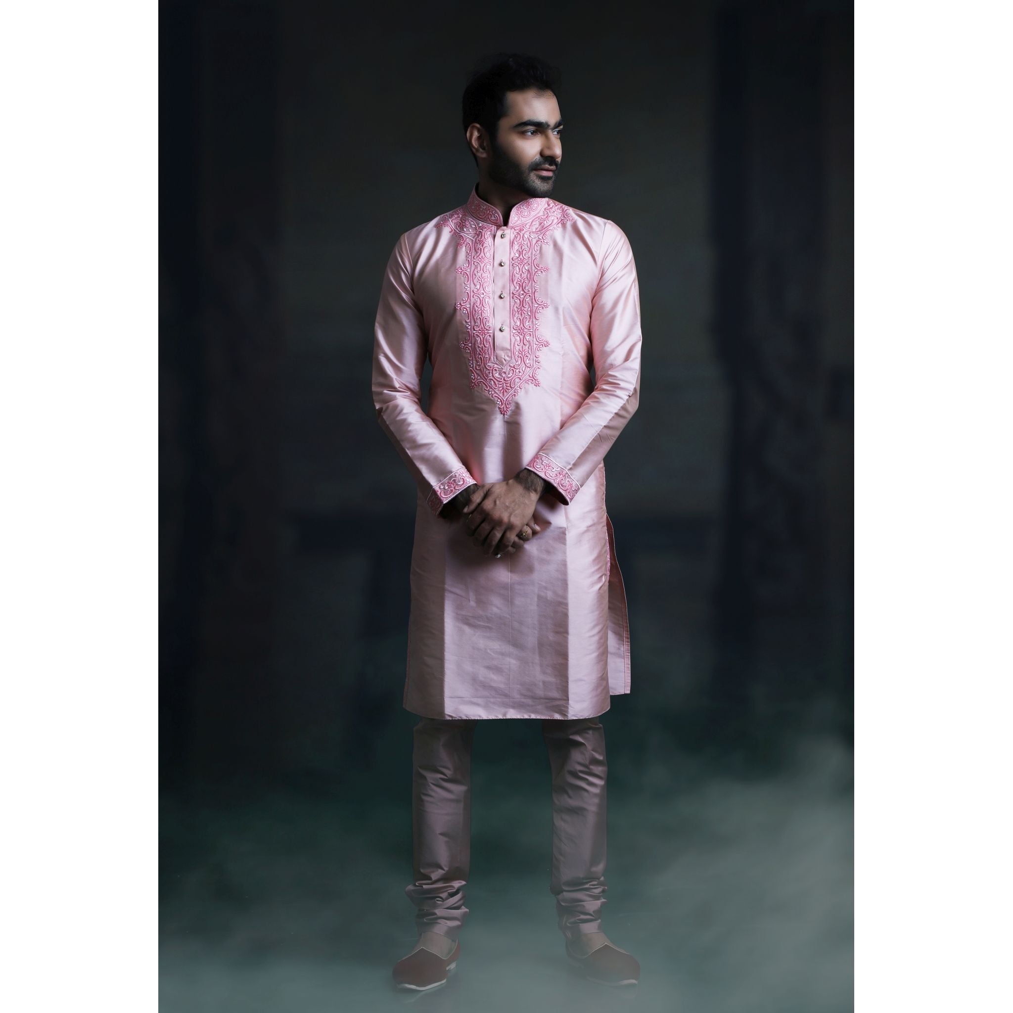 Pink Kurta  Set - Indian Designer Bridal Wedding Outfit
