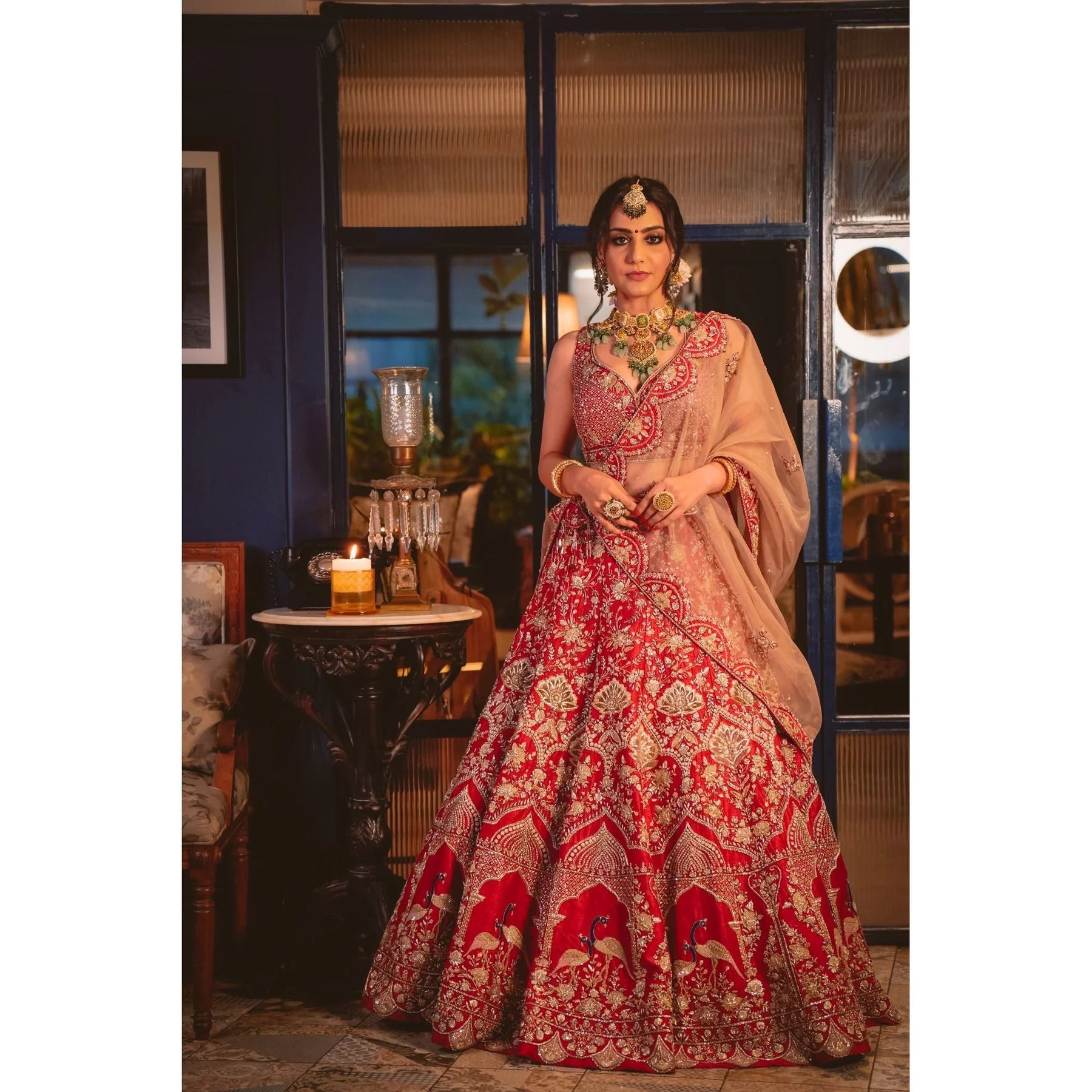 Embracing Tradition: The Timeless Elegance of the Red Bridal Lehenga