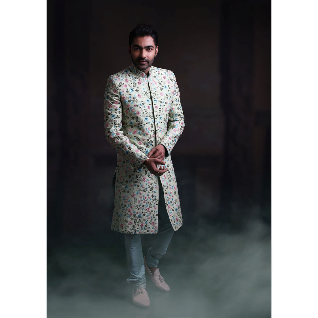 Designer Groom Black Sherwani For Wedding Wear #GN88 | Nameeracollections